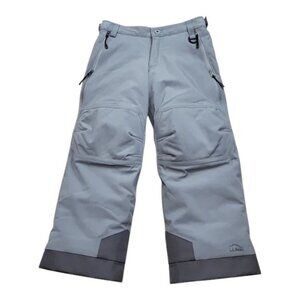 LL BEAN SZ 6X-7 Youth TEK Snow Pants Heavy Duty Adjustable Waist Grow Cuffs Gray